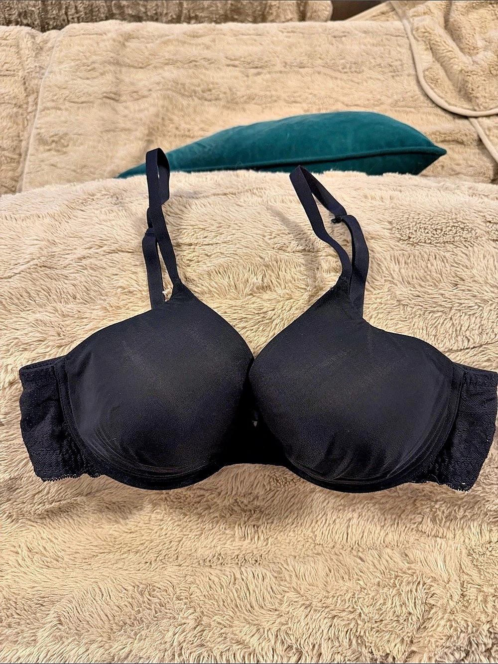 Natori Black Lace Bra wire regular or racerback size 36D